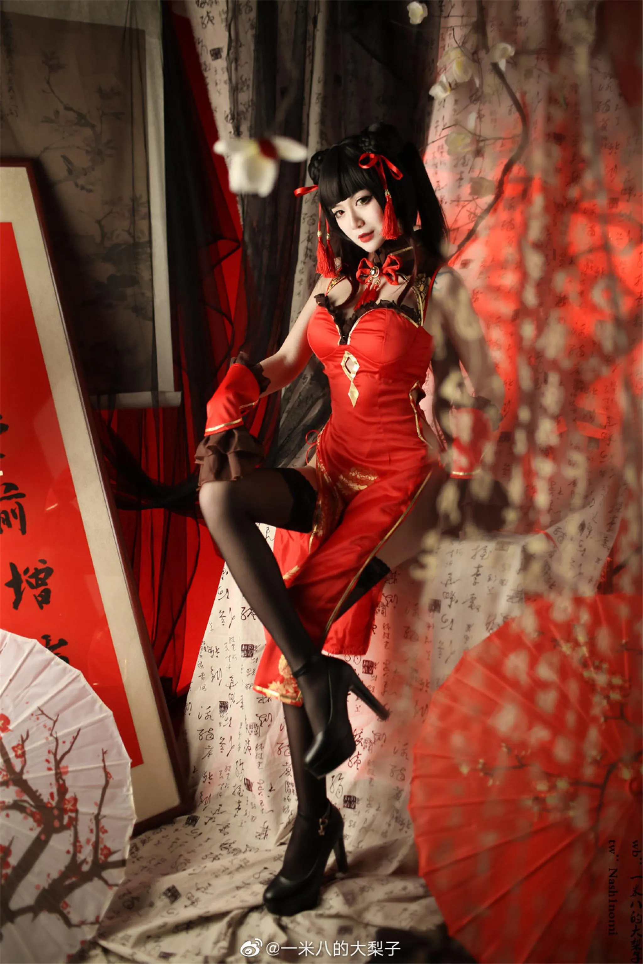 一米八的大梨子 – NO.007 时崎狂三新春旗袍 [22P]插图7